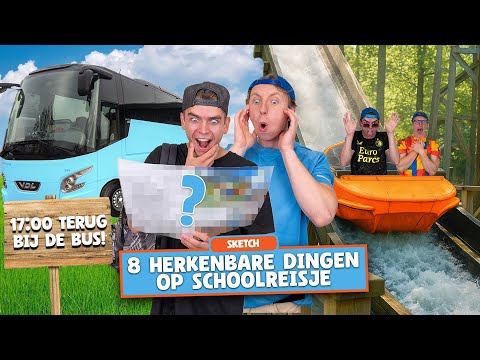 8 HERKENBARE DINGEN OP SCHOOLREISJE! - Addo & Nick Comedy Sketch