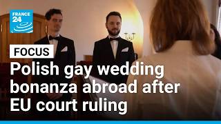 YouTube video thumbnail: Poland Recognises Same-sex Marriages, Sees Rush for Weddings Organised Abroad 