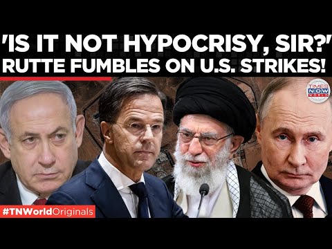 Rutte Slammed Over U.S. Strikes On Iran, Dodges Hypocrisy On Russia-Ukraine! | Times Now World