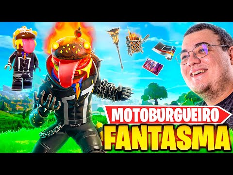 FORTNITE TA DE MEME ! MOTOBURGUEIRO FANTASMA SKIN MEME DO MOTOQUEIRO FANTASMA MARVEL