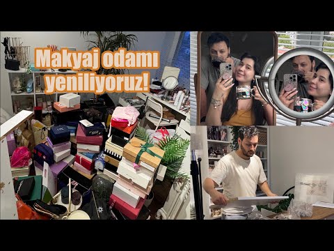 MAKYAJ ODAMI YENİLİYORUZ! 🎀 | ikea alışverişi & düzenleme