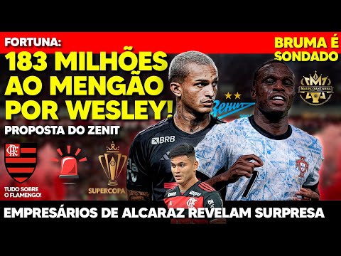 183 MILHÕES: ZENIT PREPARA PROPOSTA INSANA! FLAMENGO DE OLHO EM ATACANTE PORTUGUÊS! PERNADA EM RIVAL