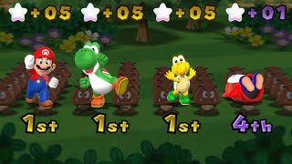 Mario Party 9 - Mario vs Shy Guy vs Yoshi vs Koopa - Magma Mine