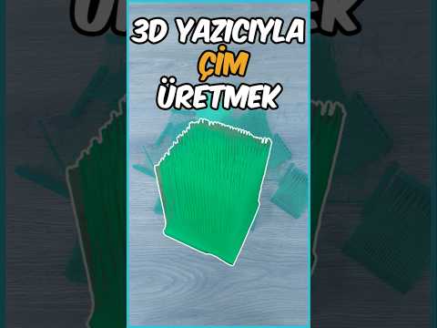 3D yazıcıyla çim basıyorum