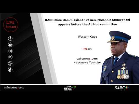KZN Police Commissioner Lt-Gen Nhlanhla Mkhwanazi appears before the Ad Hoc committee