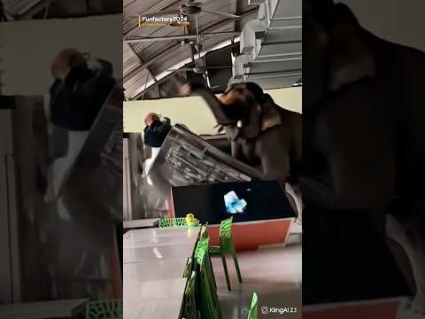 Canteen பொருட்களை நாசம் செய்த காட்டு யானை/Elephant Attack #shortsfeed #elephantattack #elephant #ai