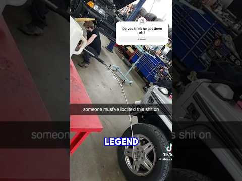 Do you think he got them off #automobile #mechanic #funny #diy #car #reaction #cartiktok #mechancial