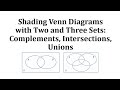 Venn Diagram Operations and Concepts