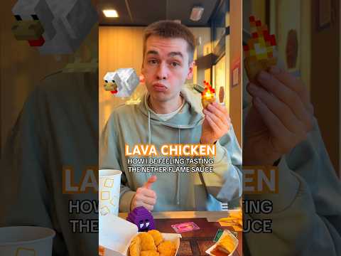 Publiciteit @McDonaldsBE  - #lavachicken #minecraftmovie #McDoXAMinecraftMovie #shorts