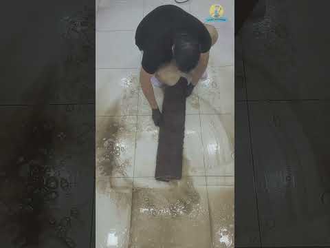 Cleaning that satisfies the old muddy carpet #shorts