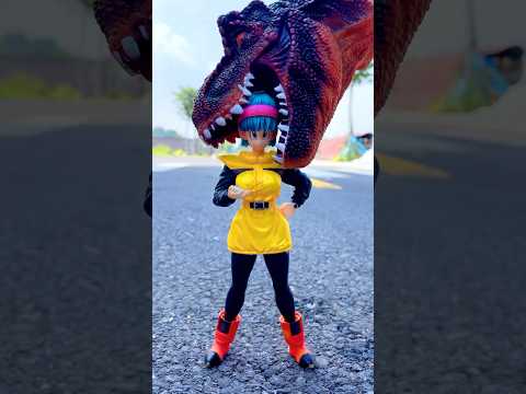 Dinosaurs Bite Head& Swimming Pool😱 What If Can't Bulma Choose Right Head? DBZ Toys ASMR #usa #goku