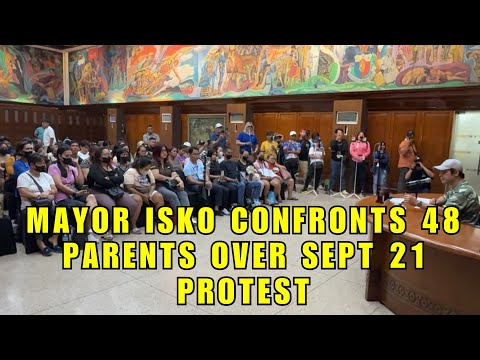 LIVE: Mayor Isko Moreno Talks to Parents of 48 Minors Caught in September 21 Protest Tr0uble
