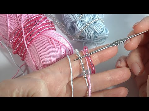 Pretty! How to Crochet with Beads/Crochet Glorious Flower/Step By Step VideoTutorial/Author's Design