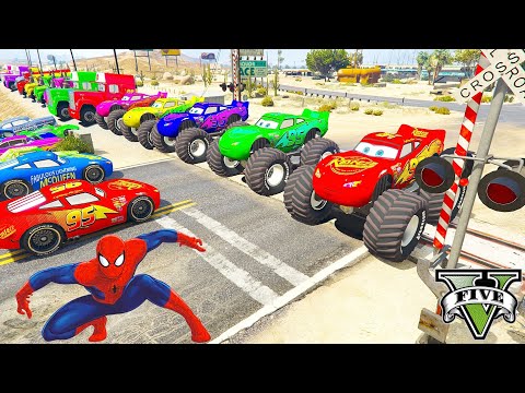 GTA V Epic New Stunt Race For Car Racing Challenge by Trevor and Shark #9898