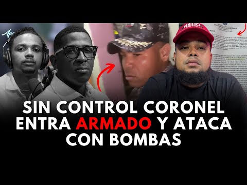 ¡ATROZ! CORONEL IRRUMPE EN UNA CASA CON PISTOLA EN MANO Y ATACA CON GAS A UNA FAMILIA