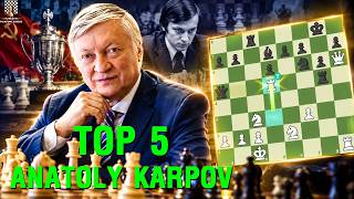 TOP 5 Pha Thí Quân Bá Đạo Nhất Của Vua Cờ Huyền Thoại Anatoly Karpov - TungJohn Playing Chess