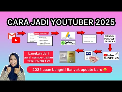 CARA JADI YOUTUBER 2025! MULAI DARI NOL SAMPAI GAJIAN BULANAN