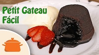 Petit Gateau Fácil - Com Chocolate em Pó e Sem Farinha
