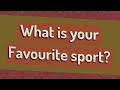 Speaker's Sports Preferences and Interests