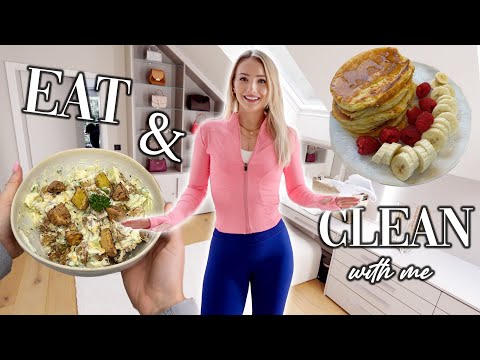 What I eat in a day & Clean with me (das ganze Haus, oha!)