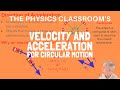 Circular Motion Concepts and Acceleration