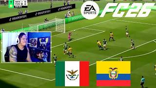 MEXICO X EQUADOR COPA DO MUNDO FIFA 2026 SIMULAÇÃO FUTEBOL EA FC 26