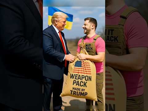Trump's gift to Zelensky 🎁😂 #trump #funny #putin #zelensky