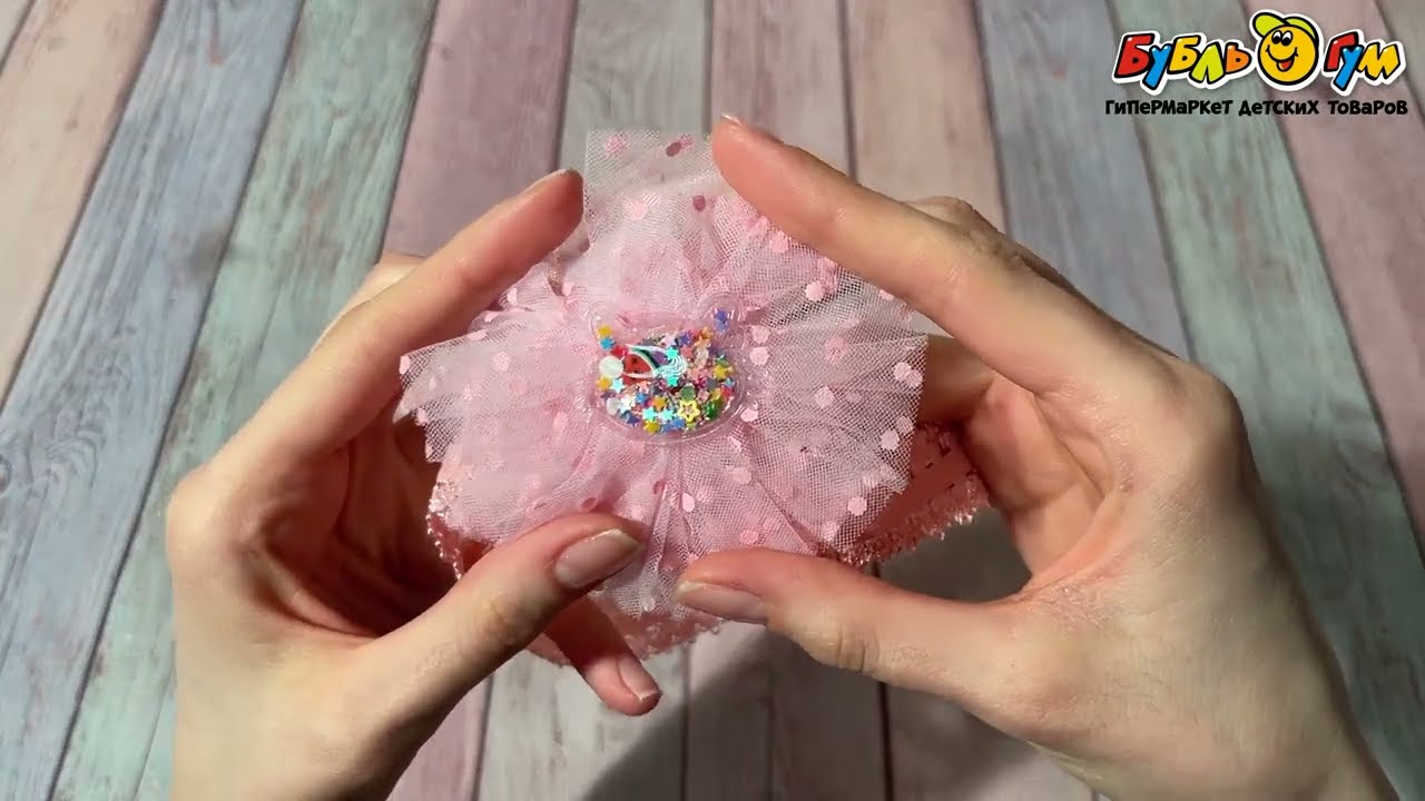 Повязка для волос фатин бант маленький декоративный в ассортименте - видео