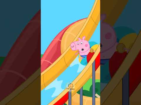 When Peppa Pig Family Swim #animationmeme #funnycartoon #peppapigparody #peppapig