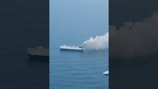 Fire Sinks Cargo Morning Midas Ship after Nearly 3 Weeks of Burning in The Pacific Ocean