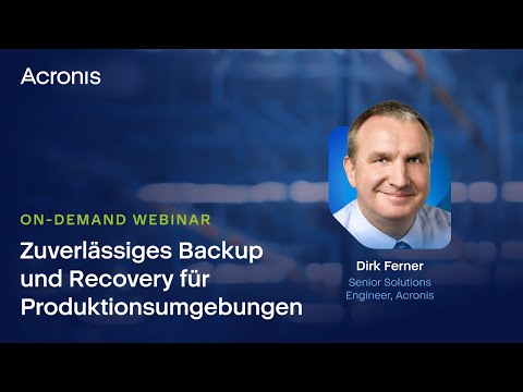 Zuverlässiges Backup und Recovery für Produktionsumgebungen