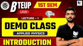 Applied Physics-1 : Demo Class | Chapter 1 lec-1 | Up Polytechnic 1st Semester New Batch #raceva