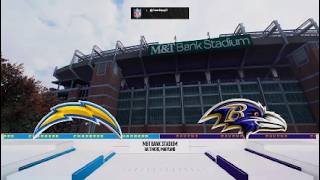 Chargers vs Ravens AFC Wildcard Round Playoffs #madden #nflplayoffs #ravens #chargers 