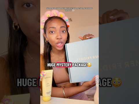 SUMMER FRIDAYS MYSTERY PACKAGE UNBOXING 📦👀 #skincare #freepreppyclip #skincarepro #makeup #lipbalm