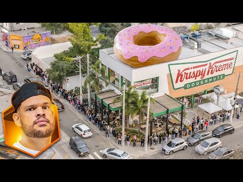 KRISPY KREAM NO BRASIL ESTA IMPOSSIVEL DE COMPRAR!