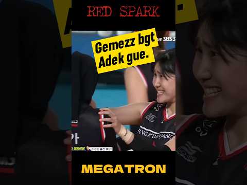 Bergesekan, tapi bukan lempeng tektonik #redsparks #megatron #megawatihangestri #vollykorea #volly