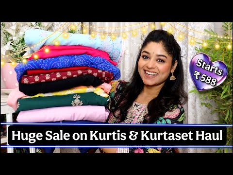 Amazon Kurti Haul starts @588  Affordable and Stylish Kurtis, Kurta pant, dresses with Vaishali