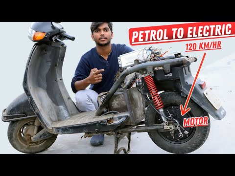 Converting My scooter Petrol To Electric at home || DIY Project