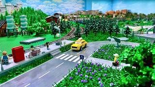 Over 10,000 LEGO Bricks: Train Tracks connected to Airport!