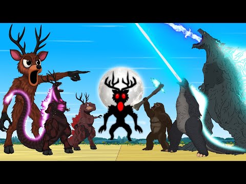 If GODZILLA & KONG vs Evolution of DEER MONSTER SHIN GODZILLA: NOT a MONSTER of Story -FUNNY CARTOON