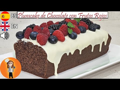 Plumcake de Chocolate con Frutos Rojos | Receta de Cocina en Familia