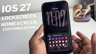 iOS 27 Home and LOCKSCREEN & Homescreen Customisation 