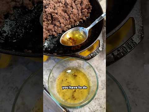 Removing 1200 calories of FAT from my beef