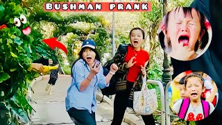 Cười Điên với những phản ứng của Du Khách Bửu long ||  em gái xém xỉu ngất xỉu khi gặp bushman_prank