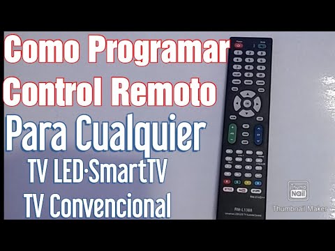 Como programar control remoto a cualquier TV LED plasma LCD