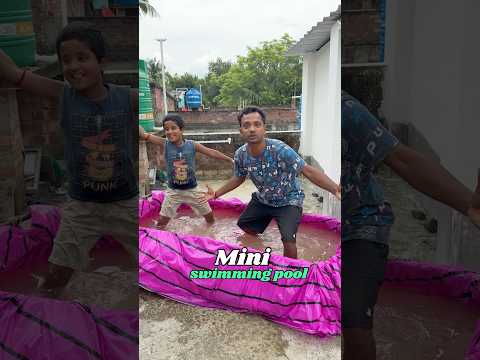 Mini swimming pool in Khatiya 😵 Bengali mini blog #shorts ￼￼