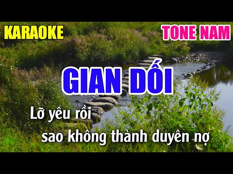 Gian Dối Karaoke Tone Nam – Beat Karaoke Nhạc Sống 2022 – Lâm Organ