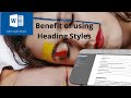 Benefits of Using Heading Styles in Microsoft Word