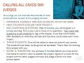 Civics Day Judges' Responsibilities