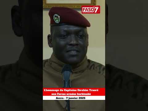 Le Capitaine Ibrahim Traoré rend hommage aux forces armées burkinabè